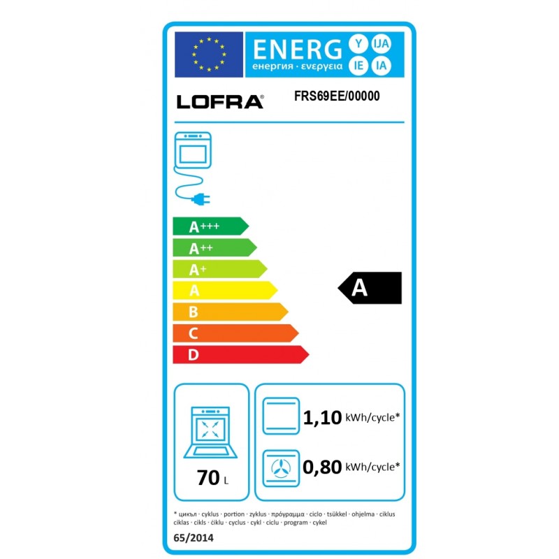 Four encastrable gaz Lofra DOLCEVITA 60 cm