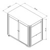 Chariot Achille gris cargo ENO
