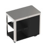 Desserte Achille inox avec porte ENO