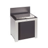 Modulo plancha tribu inox et noir ENO