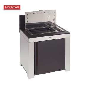 Modulo plancha tribu inox et noir ENO