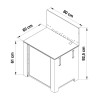 Meuble pour plancha ENO MODULO PMOD4102