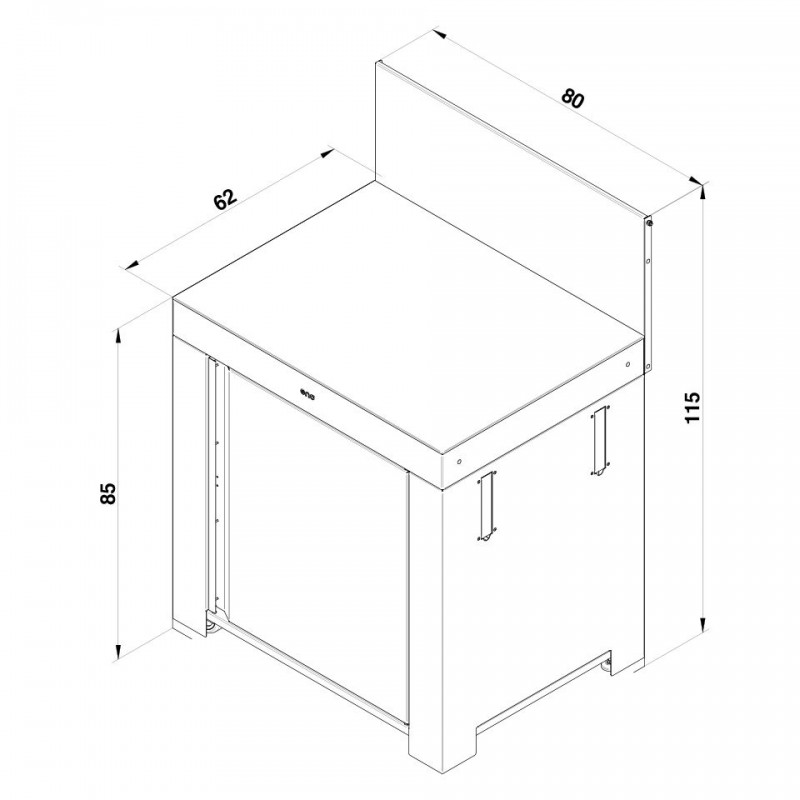 Module standard ENO MODULO Noir et Inox PMOD8501