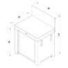 Module standard ENO MODULO Noir et Inox PMOD8501