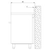 Piano de cuisson Lofra Professional 60cm Mixte