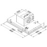 Groupe filtrant plafonnier Novy MINI PURE' LINE D6831 90 cm BLANC