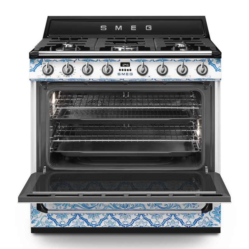 Piano de cuisson SMEG Victoria Dolce&Gabbana 90 cm mixte