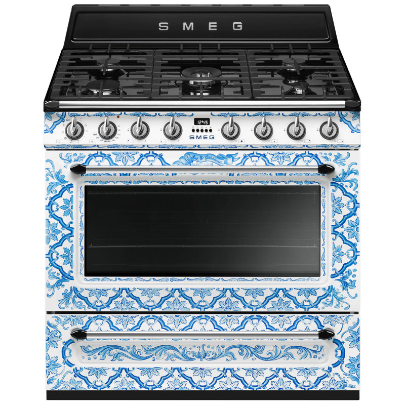 Piano de cuisson SMEG Victoria Dolce&Gabbana 90 cm mixte