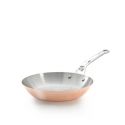 Poele ronde Ø24CM Inocuivre queue inoxDE BUYER 6424.24