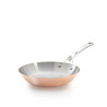 Poele ronde Ø24CM Inocuivre queue inoxDE BUYER 6424.24