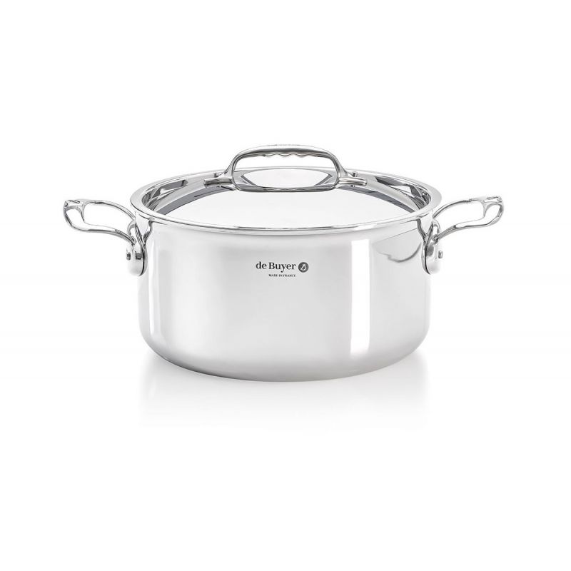 Faitout Ø24CM Affinity avec couvercle tout inoxDE BUYER 3742.24