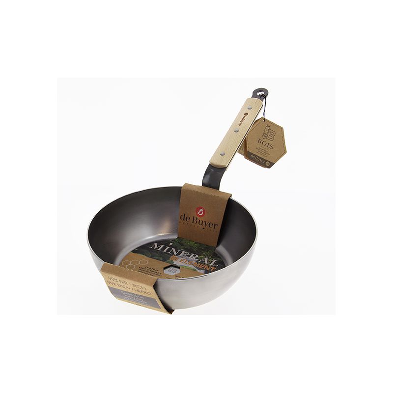 Poele paysanneØ24CM Mineral B Bois DE BUYER 5714.24