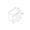 Piano de cuisson BERTAZZONI Professional 90 cm 2 fours Induction