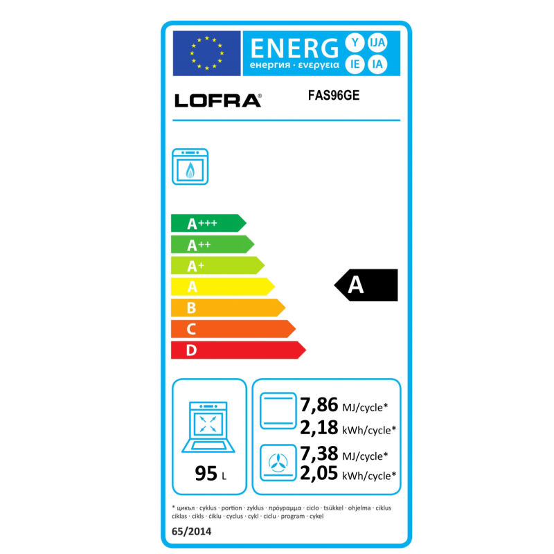Four gaz Lofra ETNA 90 cm Inox