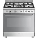 Piano de cuisson SMEG Concerto 90 cm Mixte Inox