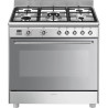 Piano de cuisson SMEG Concerto 90 cm Mixte Inox